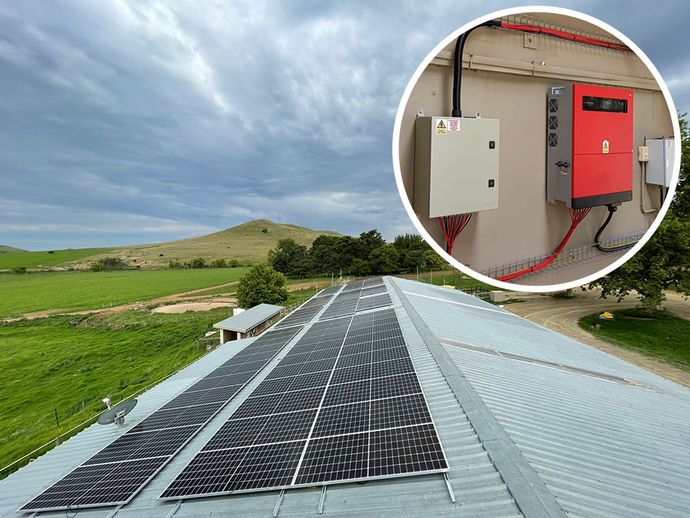 An impressive solar solution supplied for a dairy farm in Mooi River, KZN