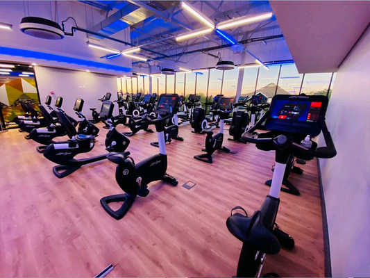 Planet Fitness Northmead Spin class lighting