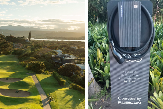 EV charger at the Goose Valley Golf Club charging station in Plettenberg Bay