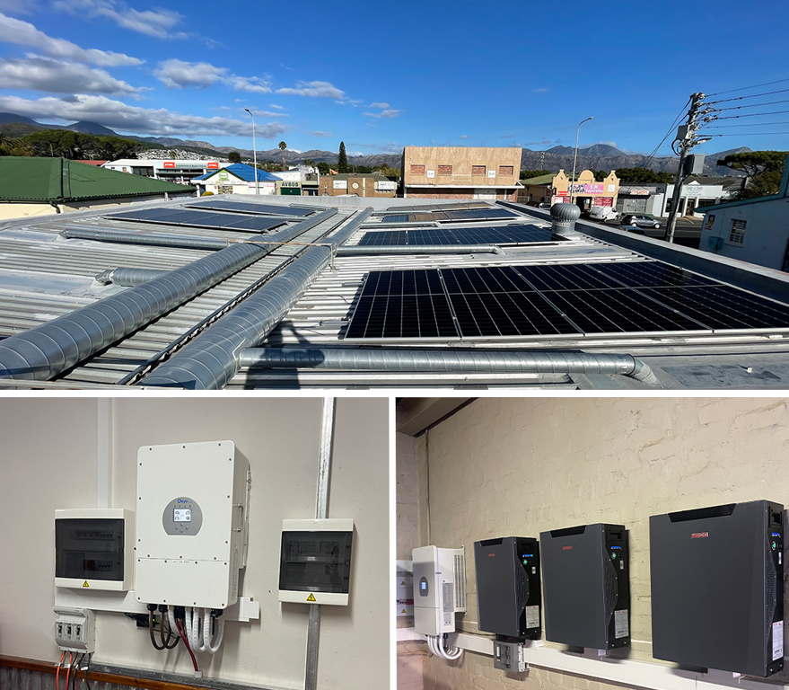 Solar power solution Alex on Fire Bistro