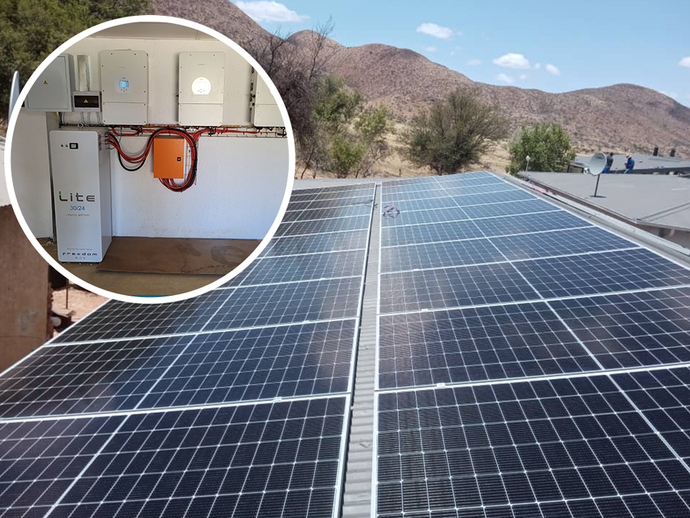 A brand new solar solution to a Windhoek homeowner