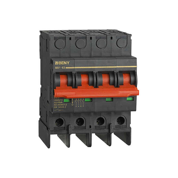 Zjbeny DC Circuit breaker, din mount, 4-pole, 1200V, 32A - Rubicon Installer Portal