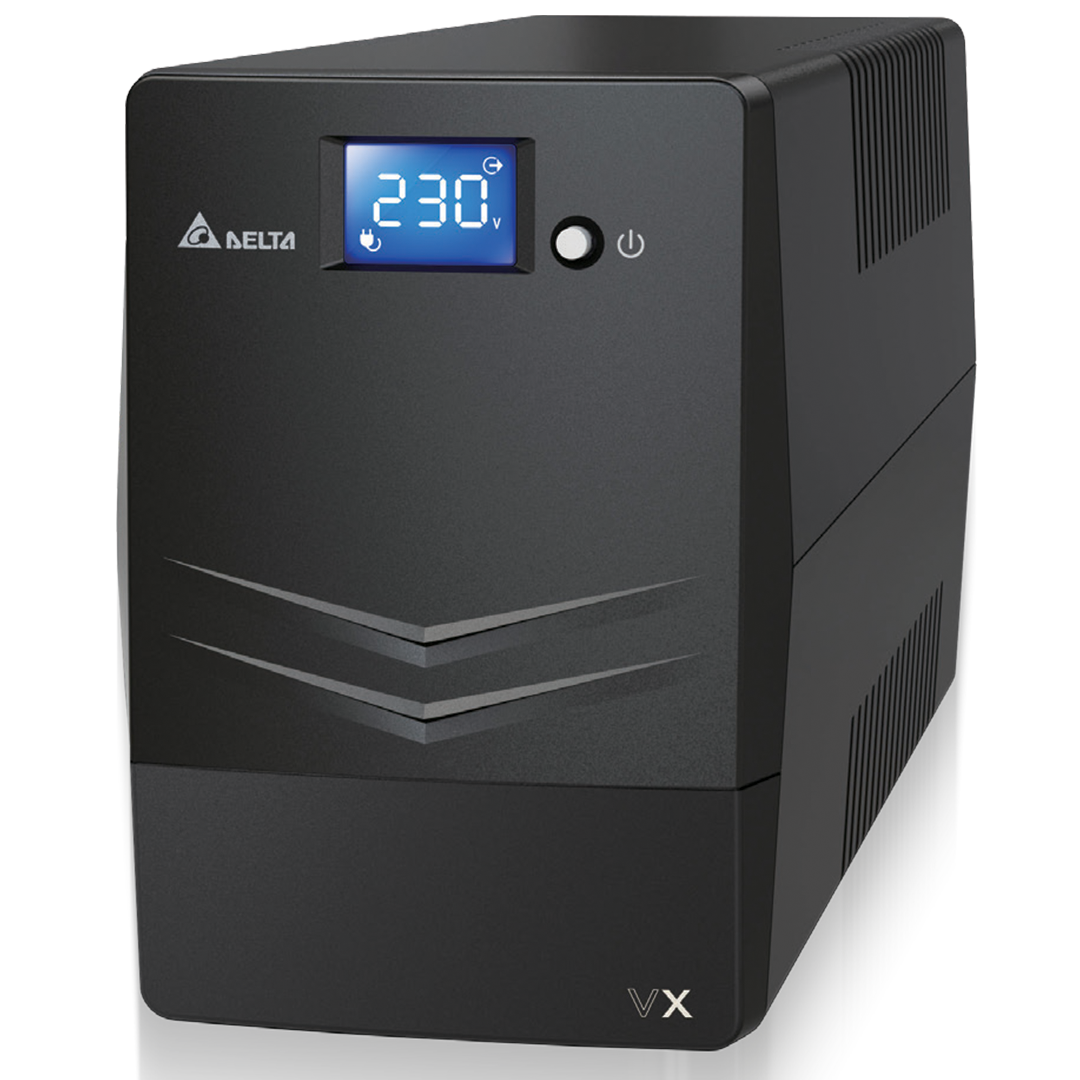 Delta VX UPS, line-interactive, built in battery, 0.6kW, 1kVA - Rubicon Installer Portal