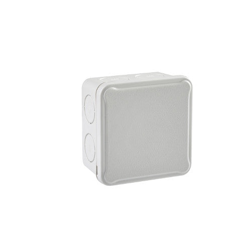 IDE Junction box, watertight, opaque lid, white, 89x89x52mm - Rubicon Installer Portal